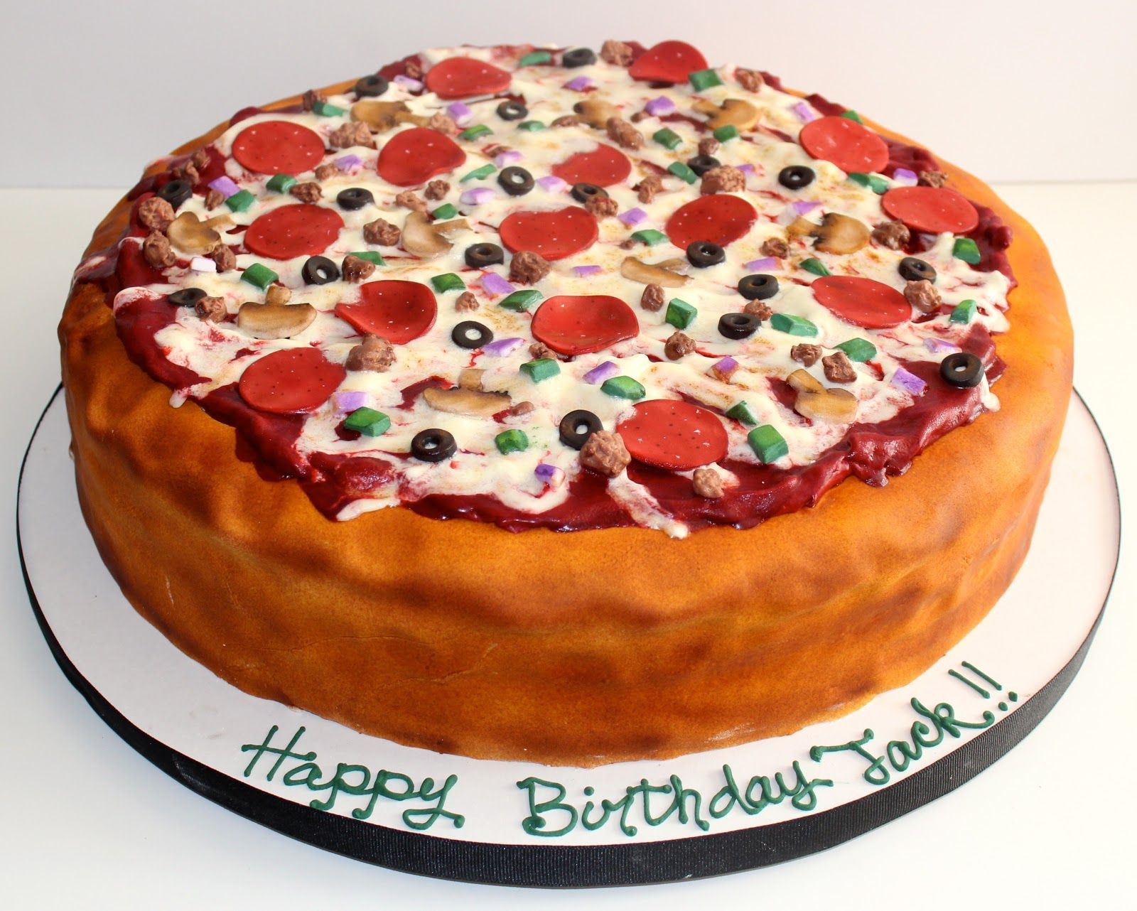 Pizza Birthday Cake
 chocalate birthday cake