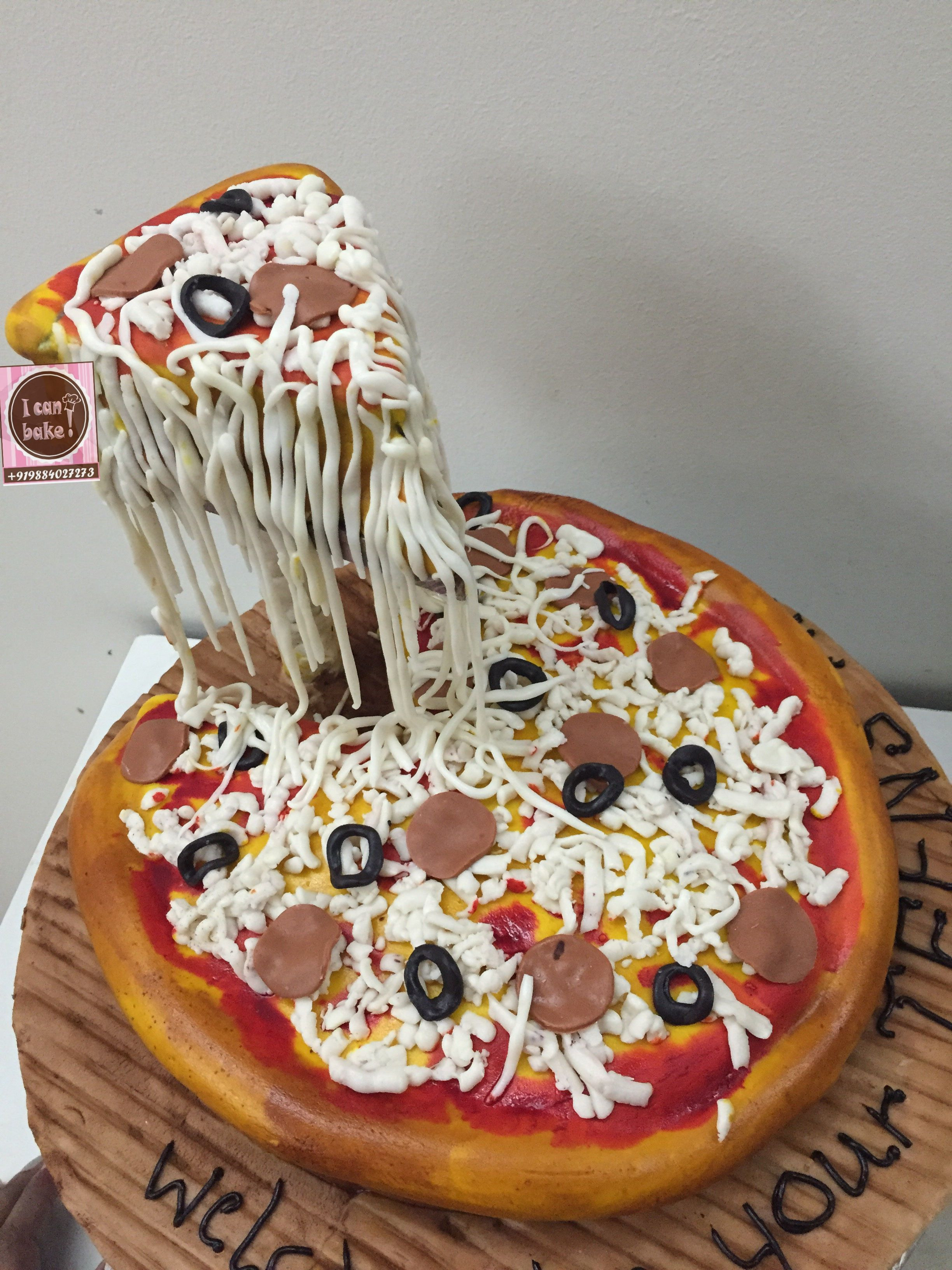 Pizza Birthday Cake
 Pizza cake Gravity Defying Pinterest