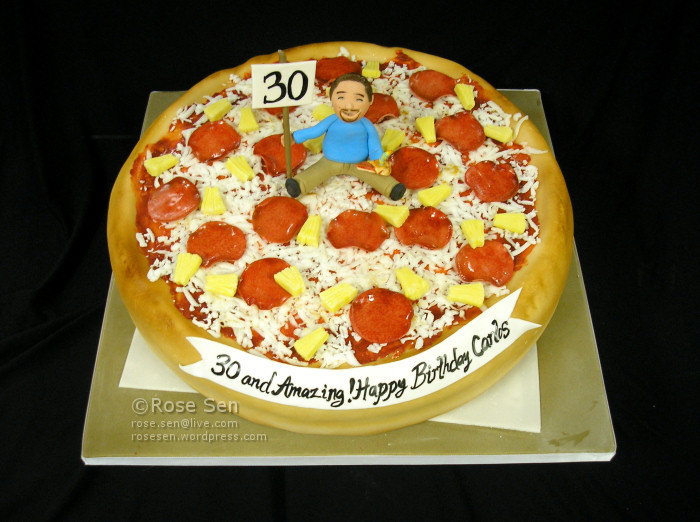 Pizza Birthday Cake
 Pizza Cake – Part I