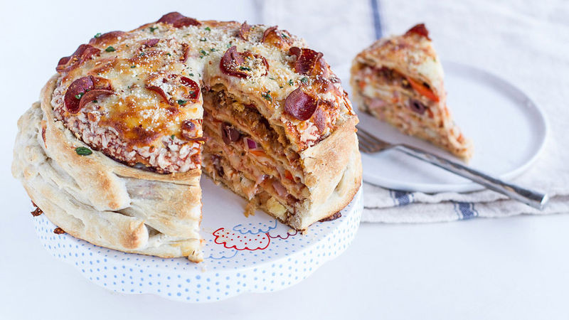 Pizza Cake Recipe
 Pizza Cake recipe from Tablespoon