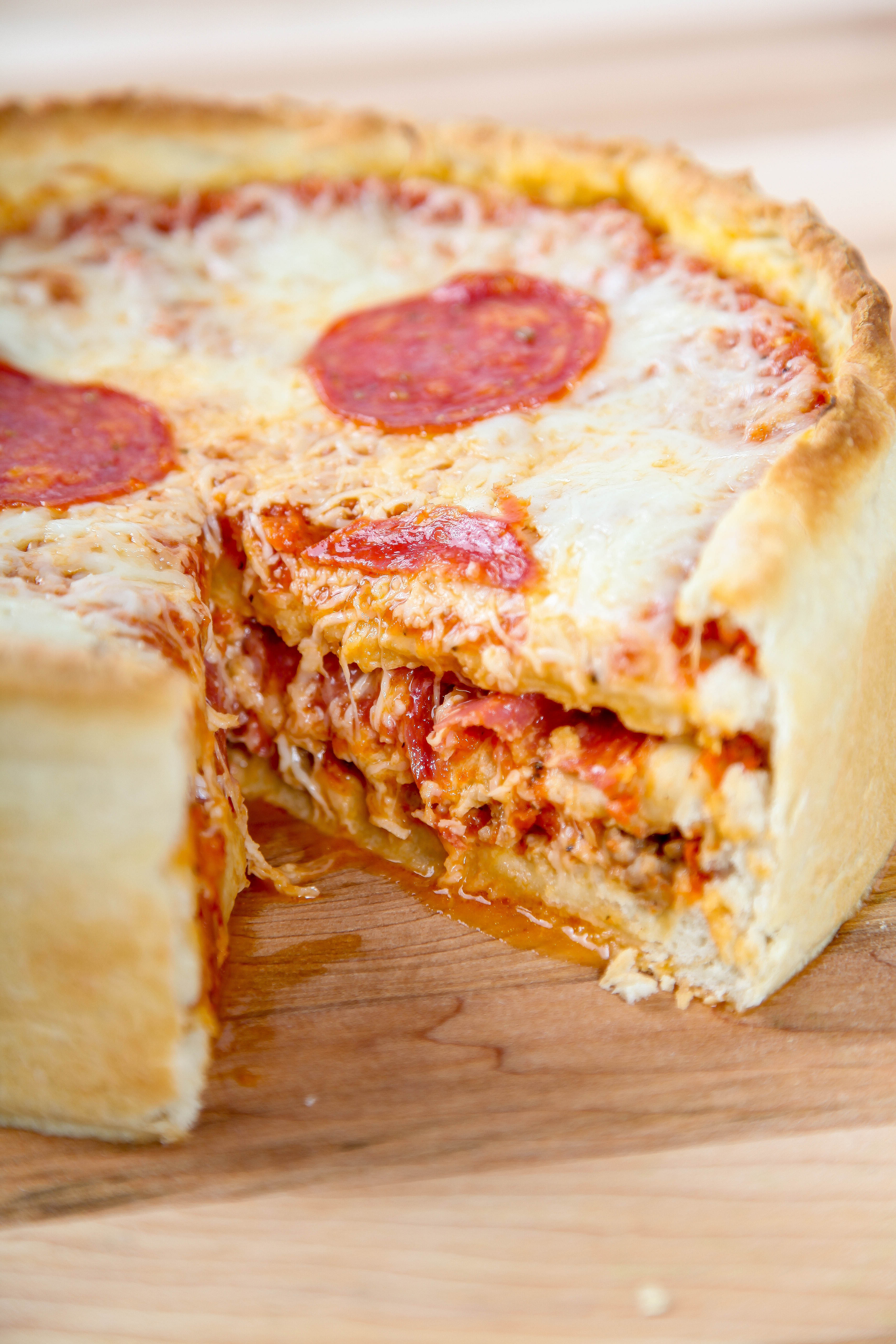 Pizza Cake Recipe
 Pepperoni Pizza Cake Baking Beauty