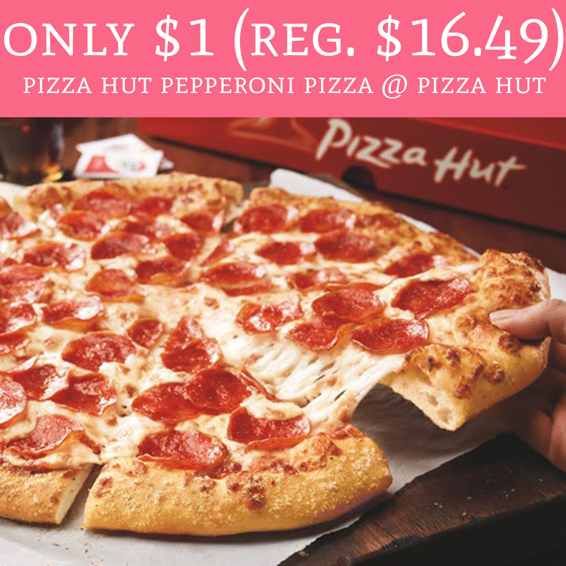 Pizza Hut Pepperoni
 ly $1 Pepperoni Pizza Pizza Hut For National Pepperoni