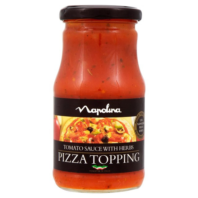 Pizza Sauce Brands
 Napolina Tomato & Herb Pizza Topping 250g from Ocado