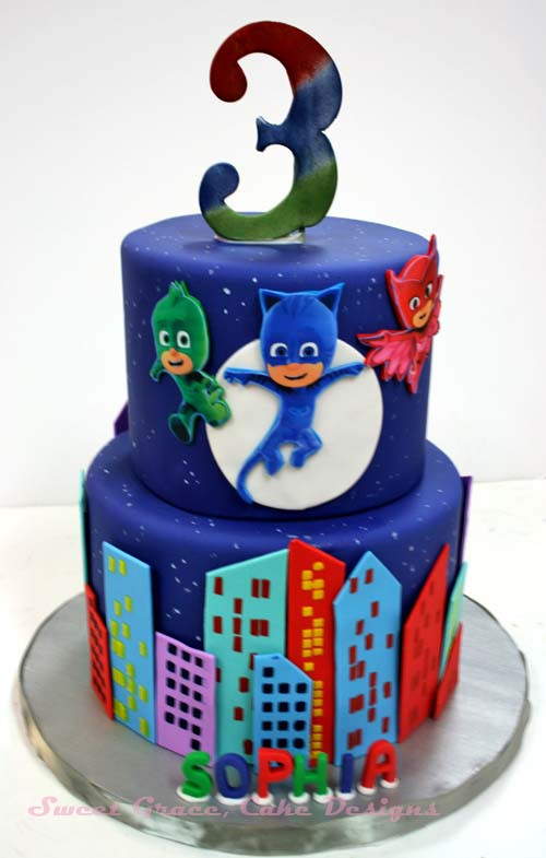 Pj Mask Birthday Cake
 Birthday Cakes NJ PJ Mask Specialty Cakes