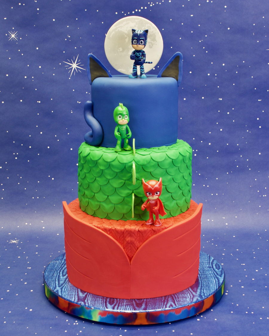 Pj Mask Birthday Cake
 Pj Masks Birthday Cake CakeCentral