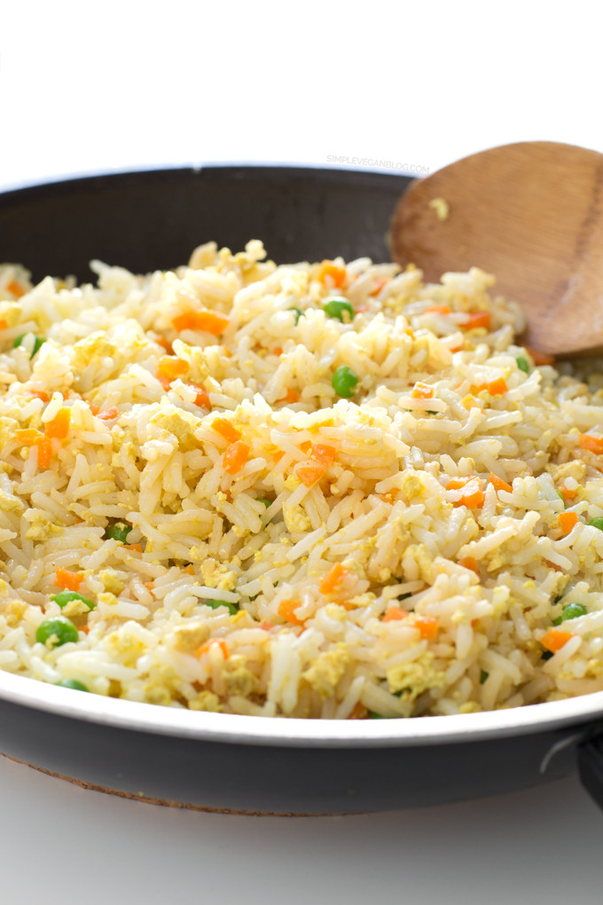 Plain Fried Rice
 Simple Vegan Fried Rice