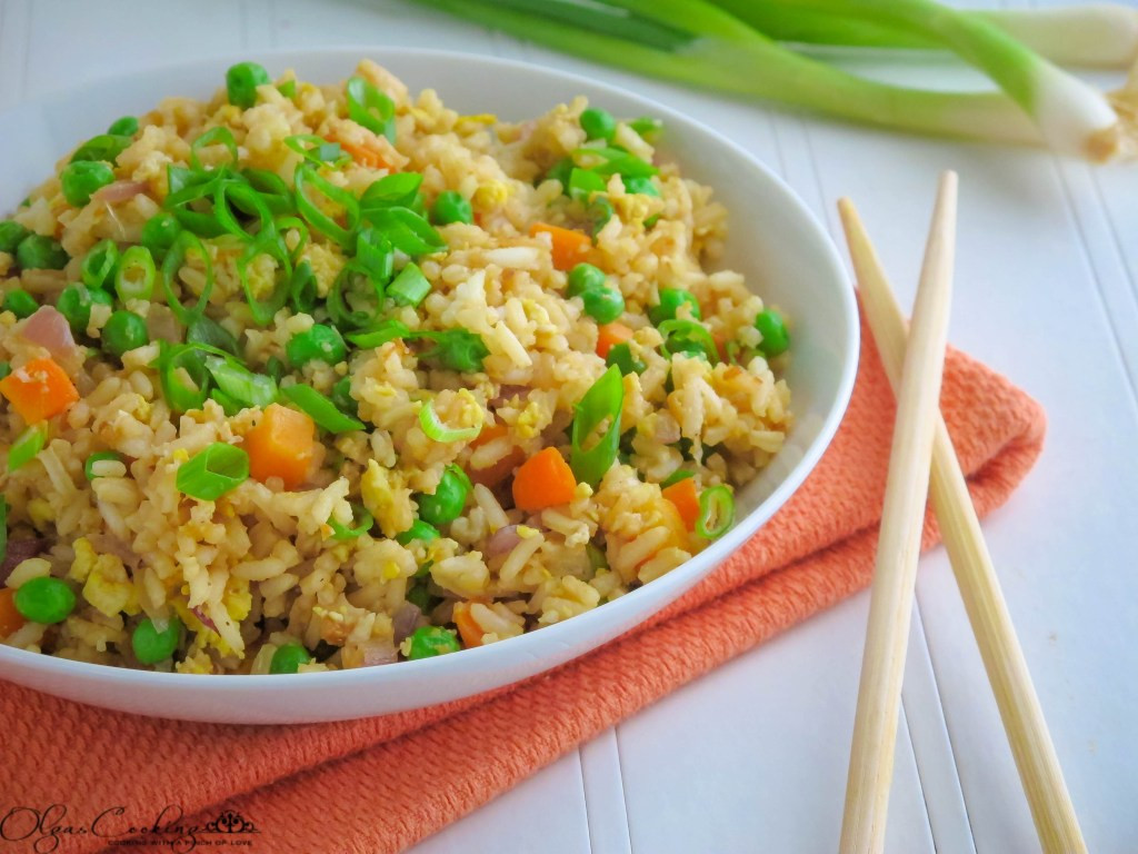 Plain Fried Rice
 Simple Fried Rice OlgasCooking