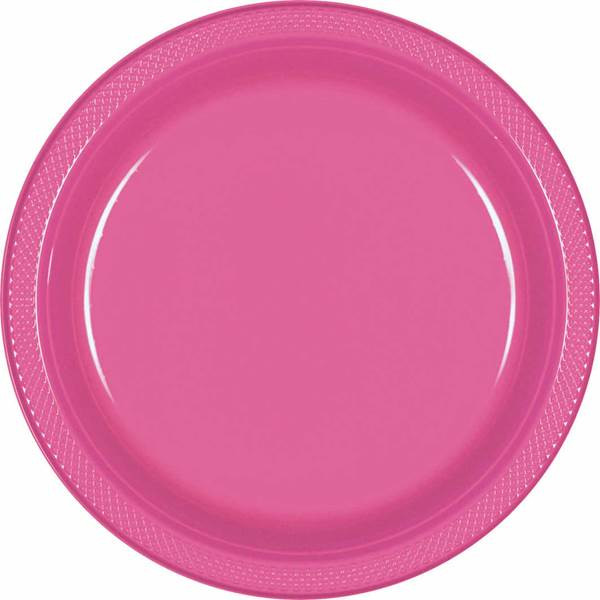 Plastic Dessert Plates
 Candy Pink Plastic Dessert Plates Stumps