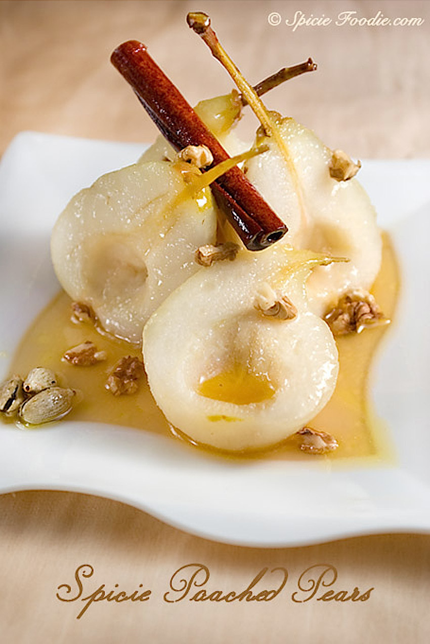 Poached Pears Desserts
 The Seduction of a Poached Pear