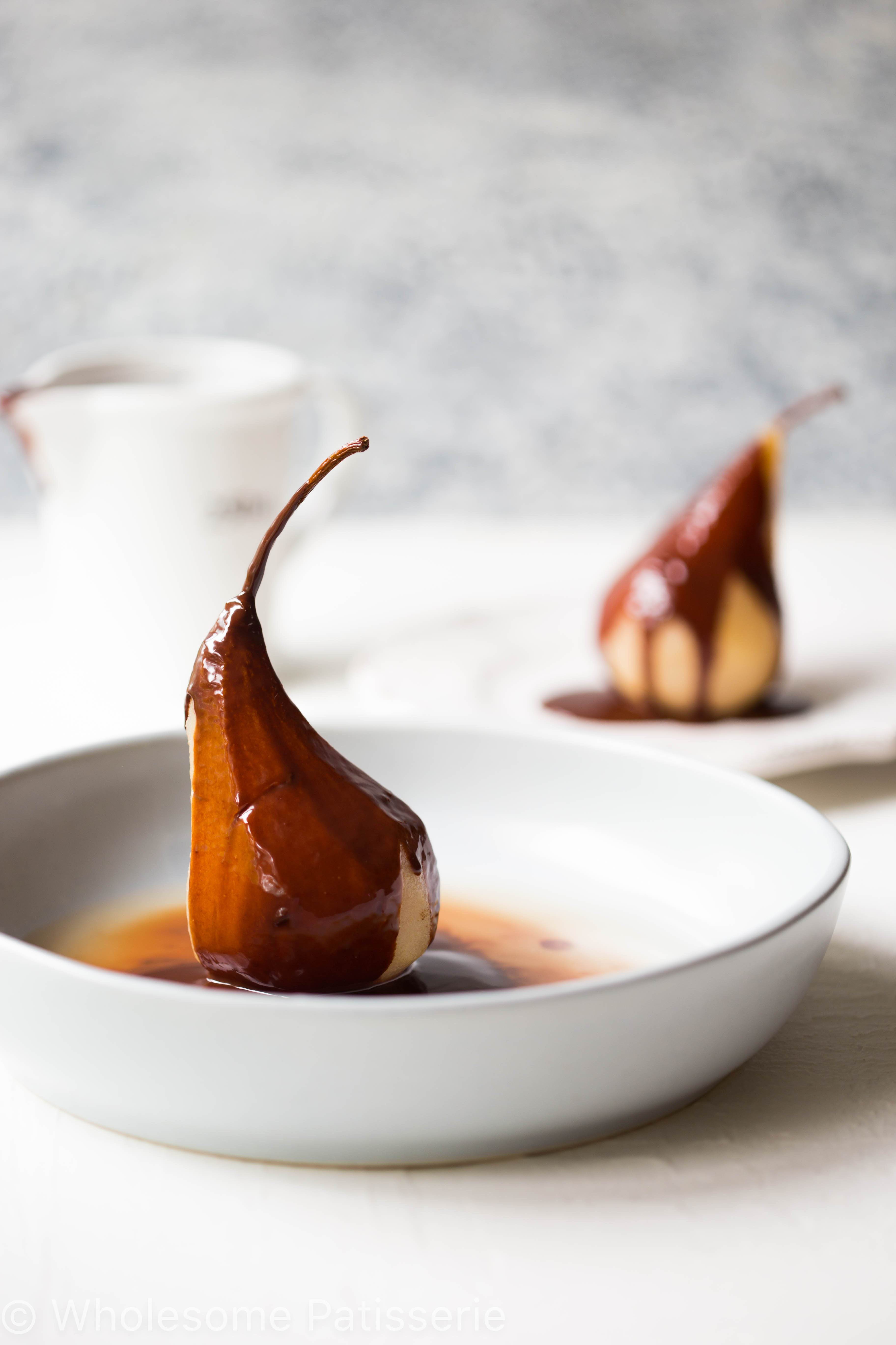 Poached Pears Desserts
 Chocolate Tea Poached Pears