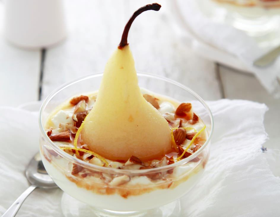 Poached Pears Desserts
 Yummy Sugar Free Vanilla Poached Pears breakfast or dessert