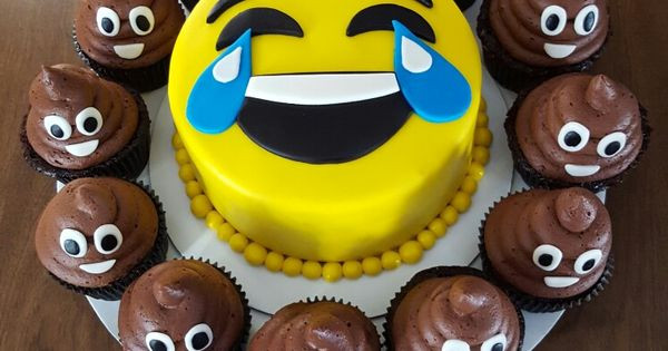 Poop Emoji Cupcakes
 My emoji cake and poop emoji cupcakes for my dad s