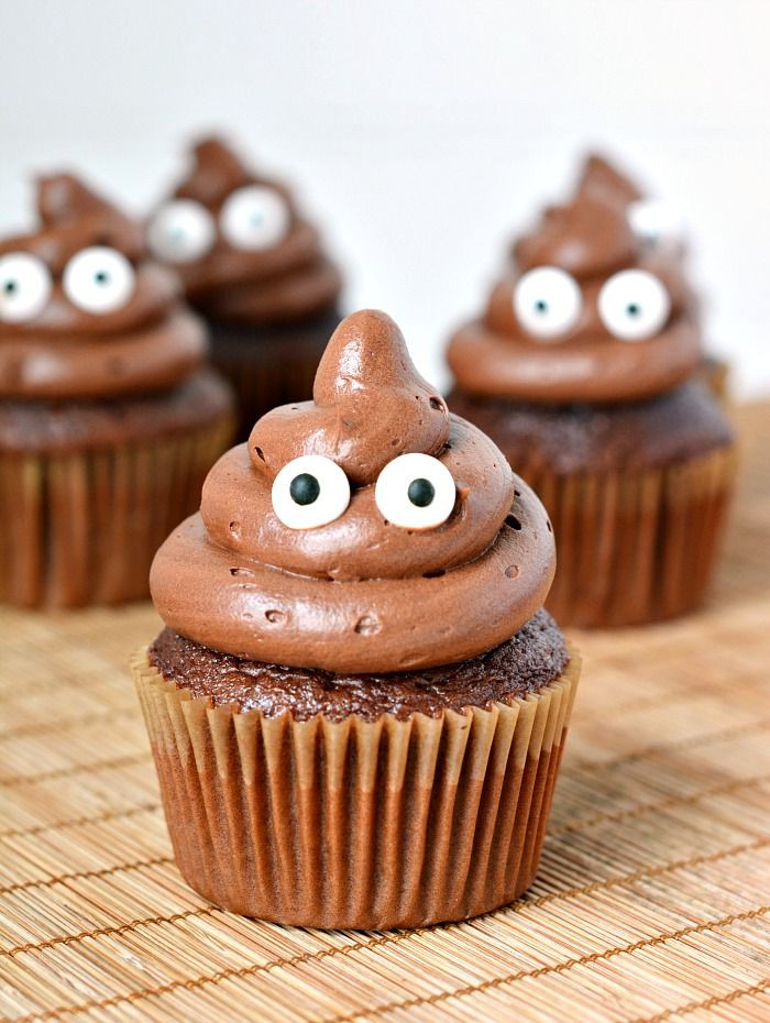 Poop Emoji Cupcakes
 Make the kids laugh hysterically with these Emoji Poop