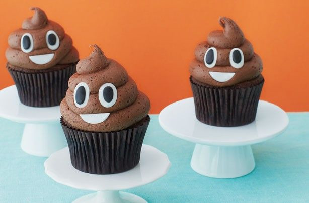 Poop Emoji Cupcakes
 Emoji poop cupcakes