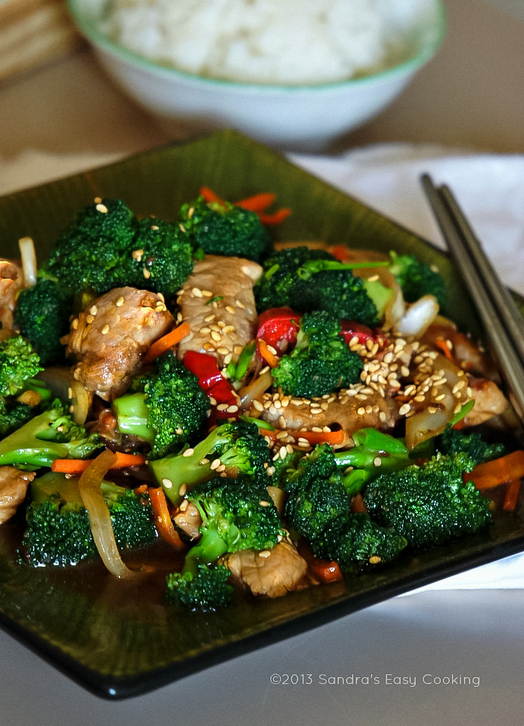 Pork And Broccoli
 Chinese Broccoli and Pork Tenderloin Stir Fry SANDRA S