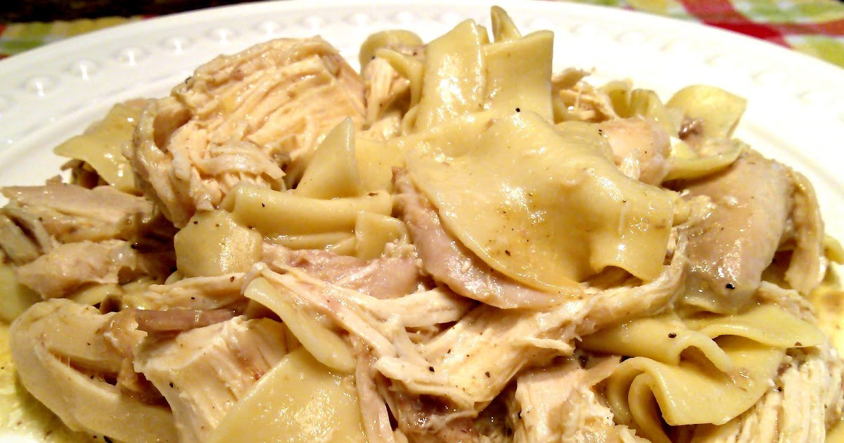 Pork And Noodles
 South Your Mouth Crock Pot Chicken and Noodles