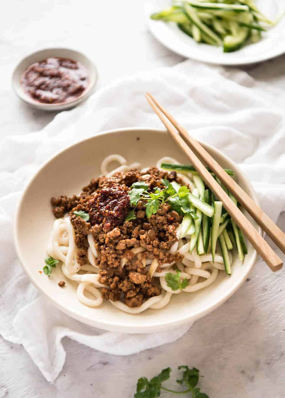 Pork And Noodles
 Chinese Pork Mince with Noodles "Chinese Bolognese
