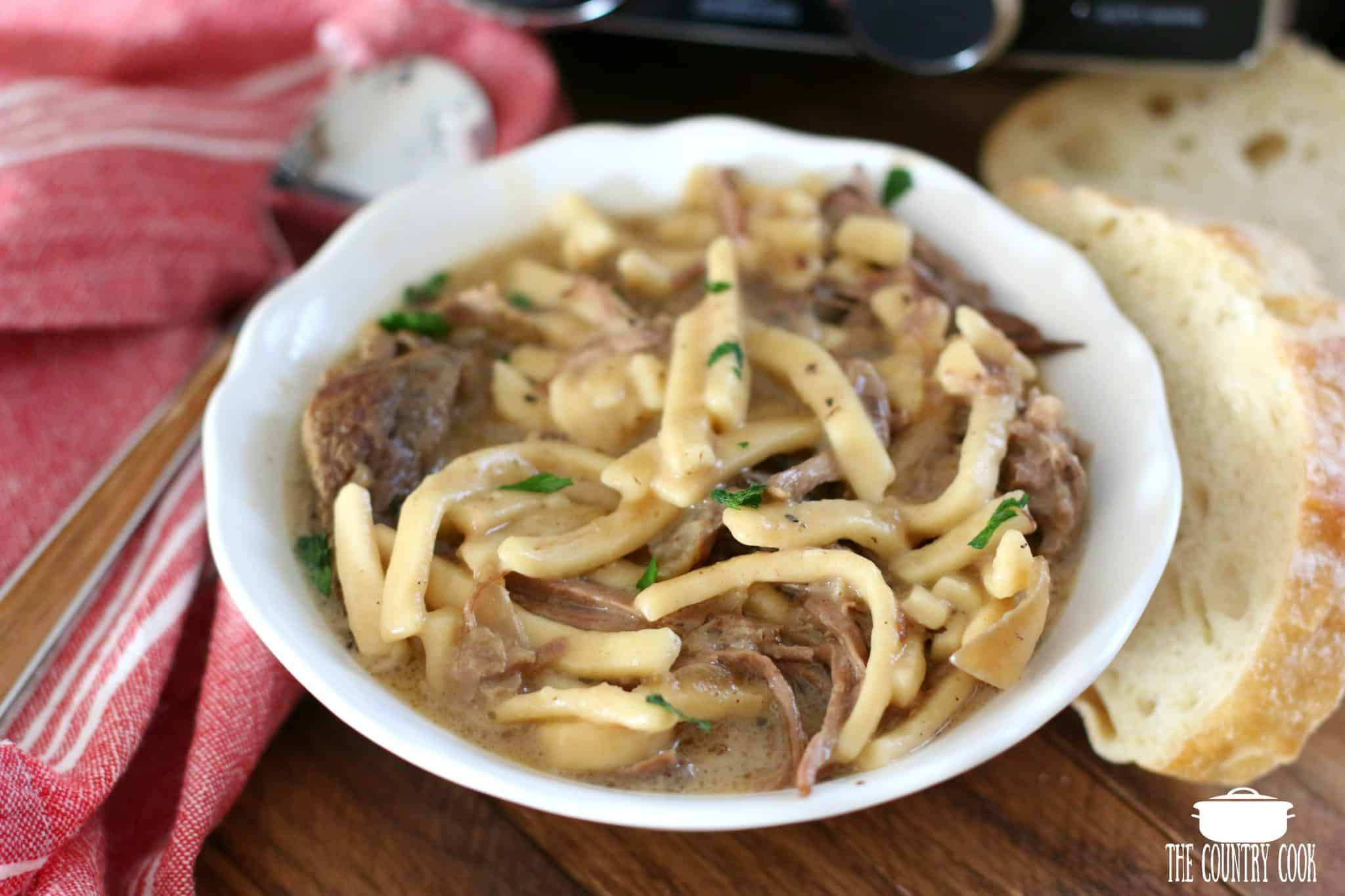 Pork And Noodles
 Crock Pot Beef & Noodles The Country Cook