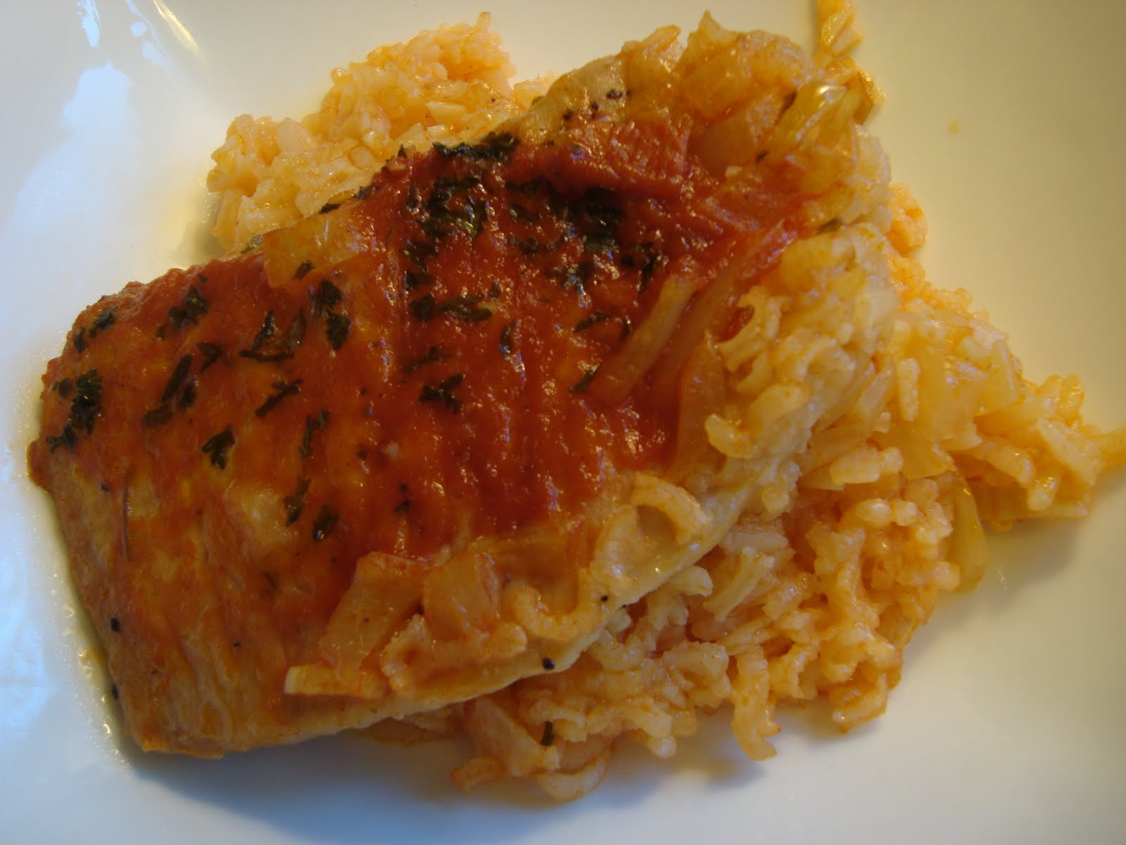 Pork And Rice Casserole
 f the Wheaten Path Gluten Free Pork Chop and Rice Casserole