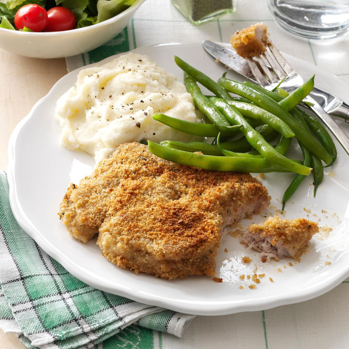 Pork Chop Dinners
 Zippy Breaded Pork Chops Recipe