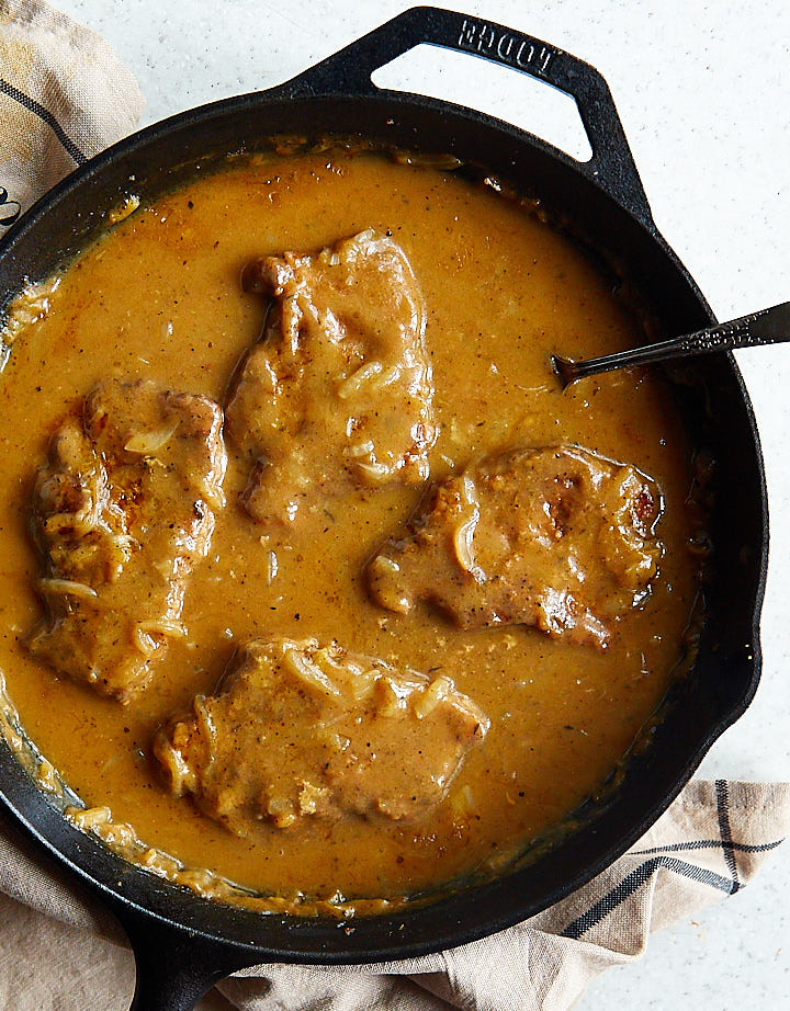 Pork Chop Gravy
 The Best Smothered Pork Chops i FOOD Blogger