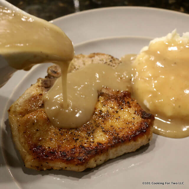 Pork Chop Gravy
 30 Minute Fried Pork Chops with Gravy