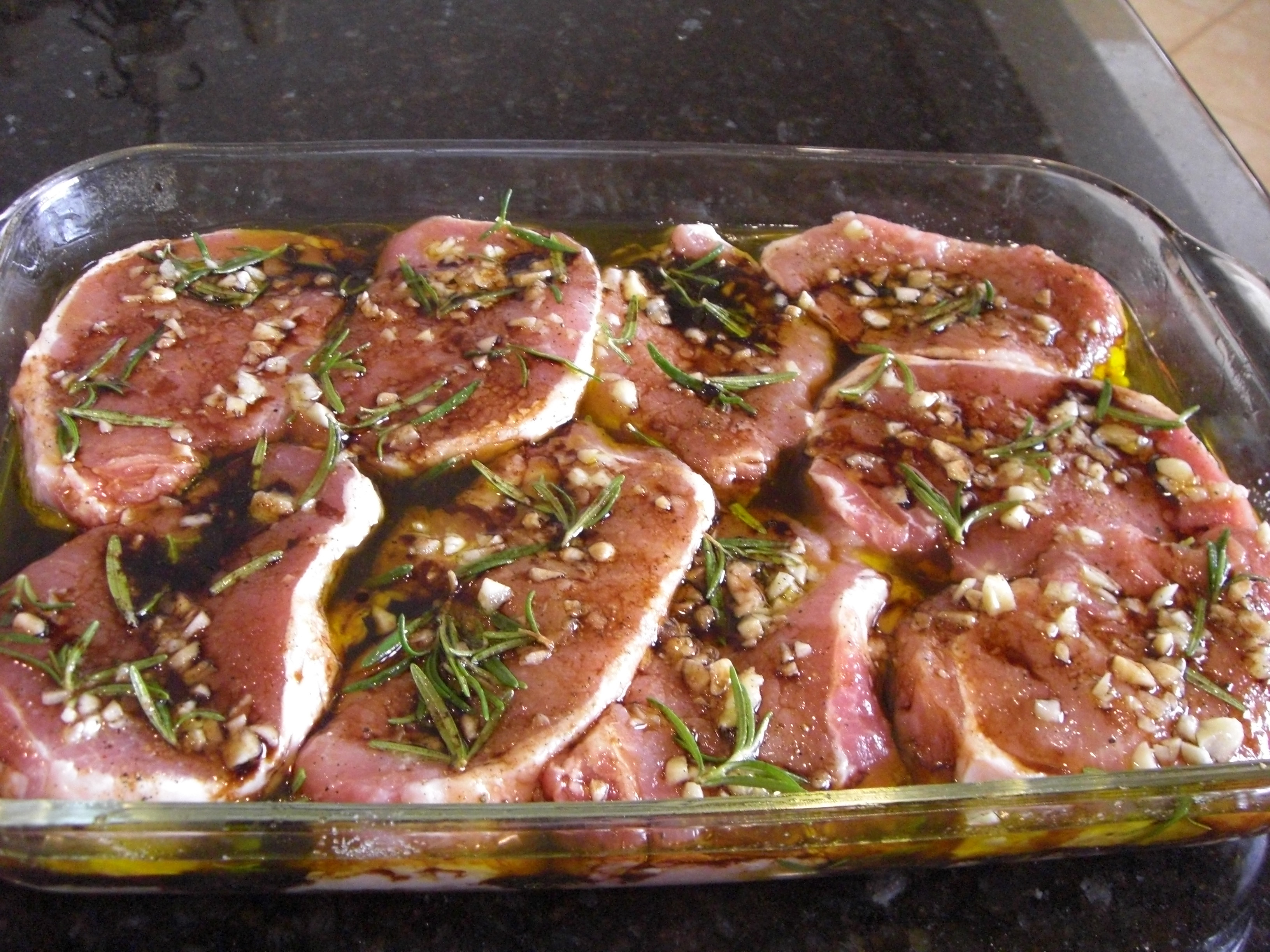 Pork Chop Marinades
 Dijon Grilled Pork Chops in Balsamic and Rosemary Marinade