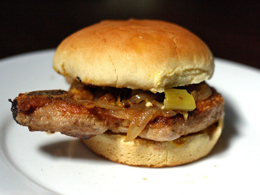 Pork Chop Sandwiches
 Bone In Pork Chop Sandwich