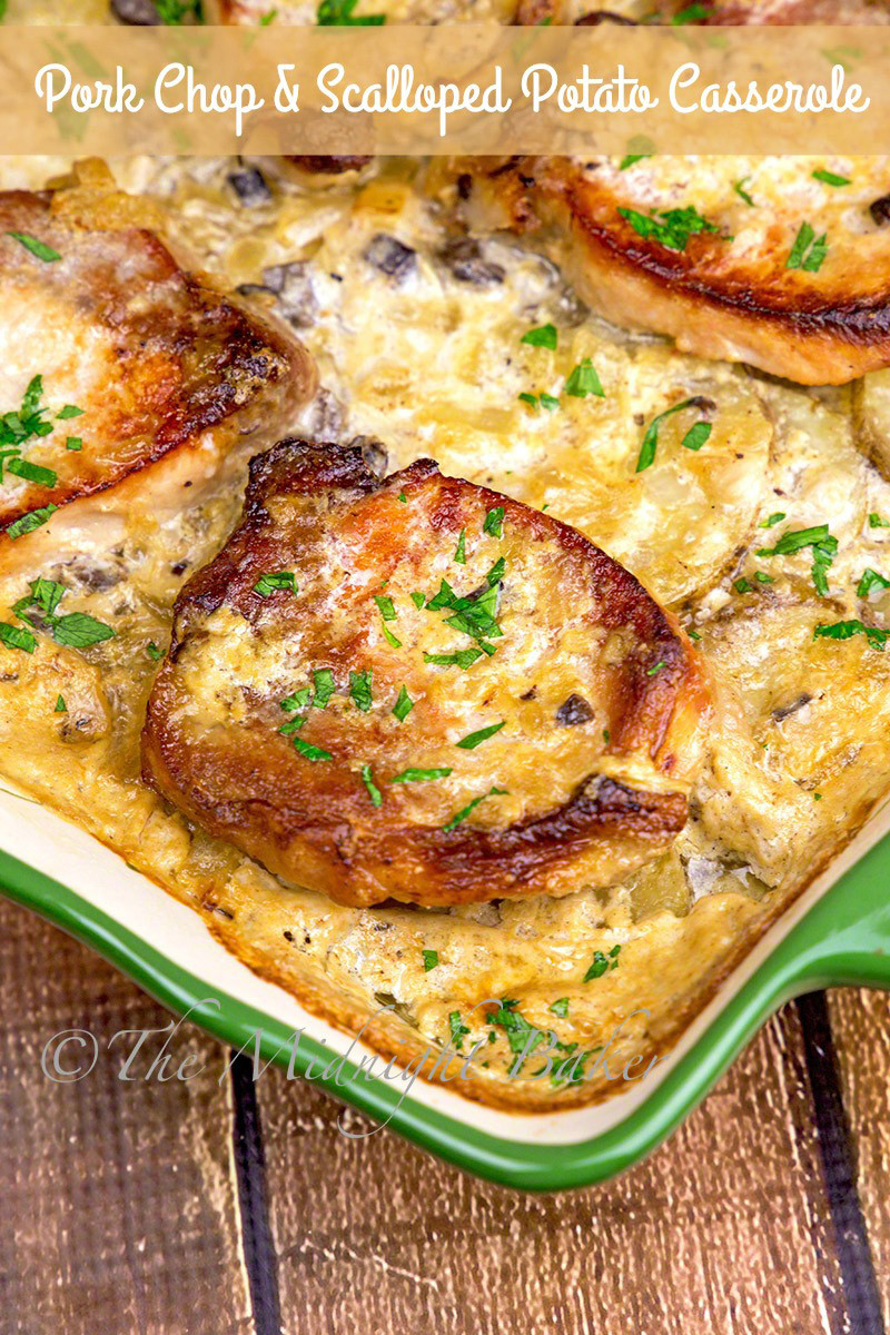 Pork Chops And Potatoes
 campbells mushroom soup pork chops and scalloped potatoes