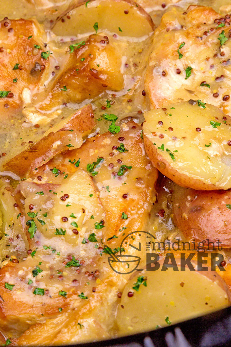 Pork Chops And Potatoes
 Slow Cooker Dijon Pork Chops & Potatoes The Midnight Baker