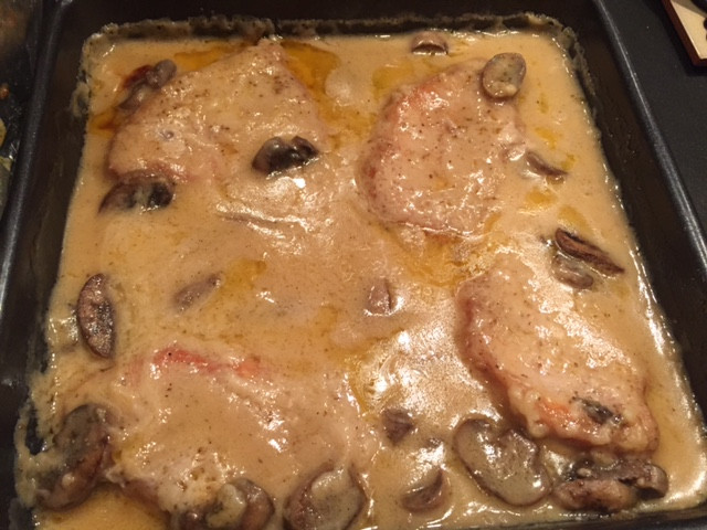 Pork Chops And Rice Cream Of Mushroom
 pork chops with cream of mushroom soup in oven with rice