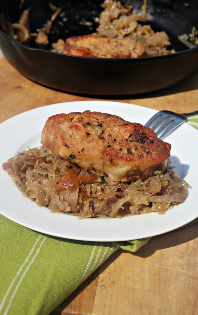 Pork Chops And Sauerkraut
 Pork Chops with Sauerkraut and Apples Simple And Savory