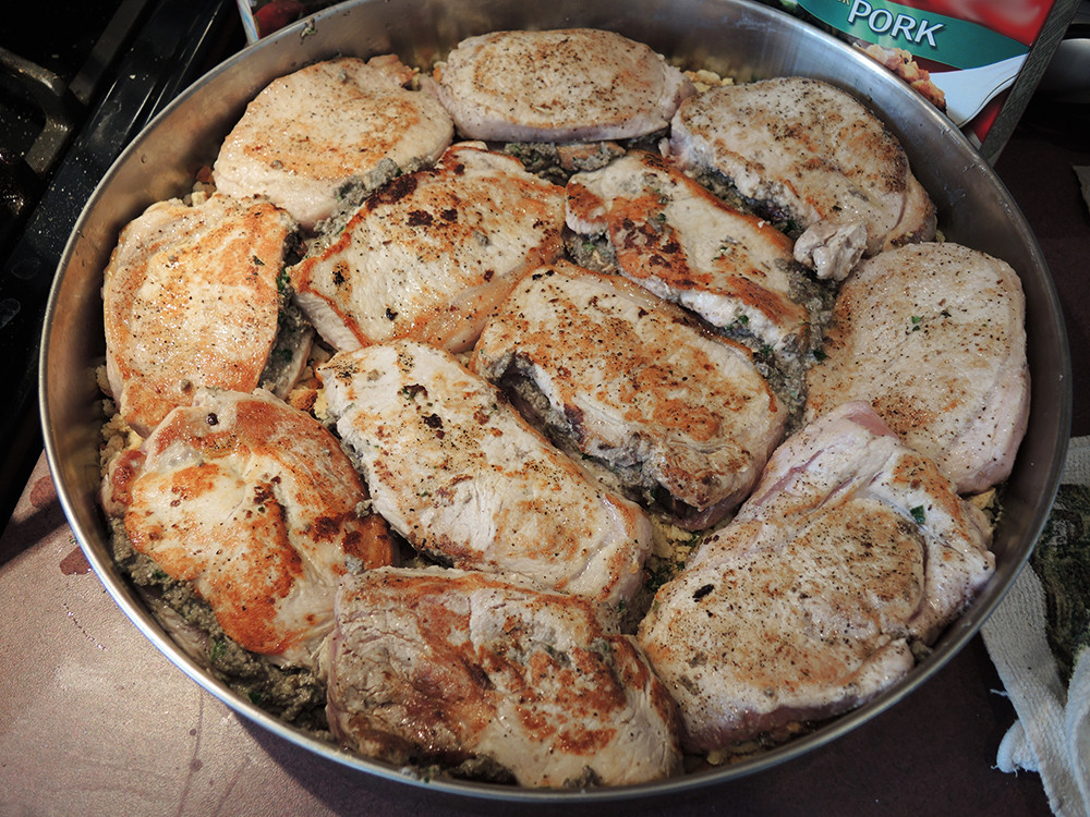 Pork Chops And Stuffing
 Mushroom Stuffed Pork Chops Baked in Stuffing – Home Is A