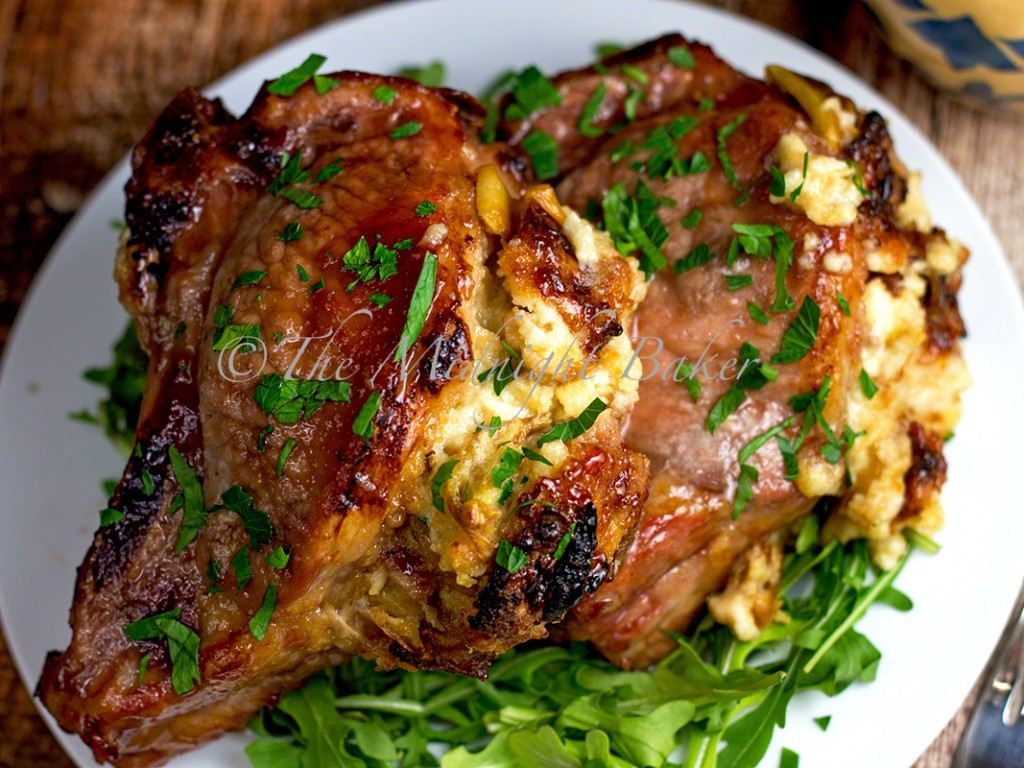 Pork Chops And Stuffing
 Fontina & Caramelized ion Stuffed Pork Chops The