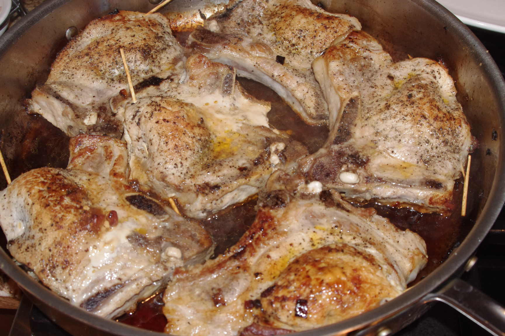 Pork Chops And Stuffing
 dutch oven pork chops and stuffing