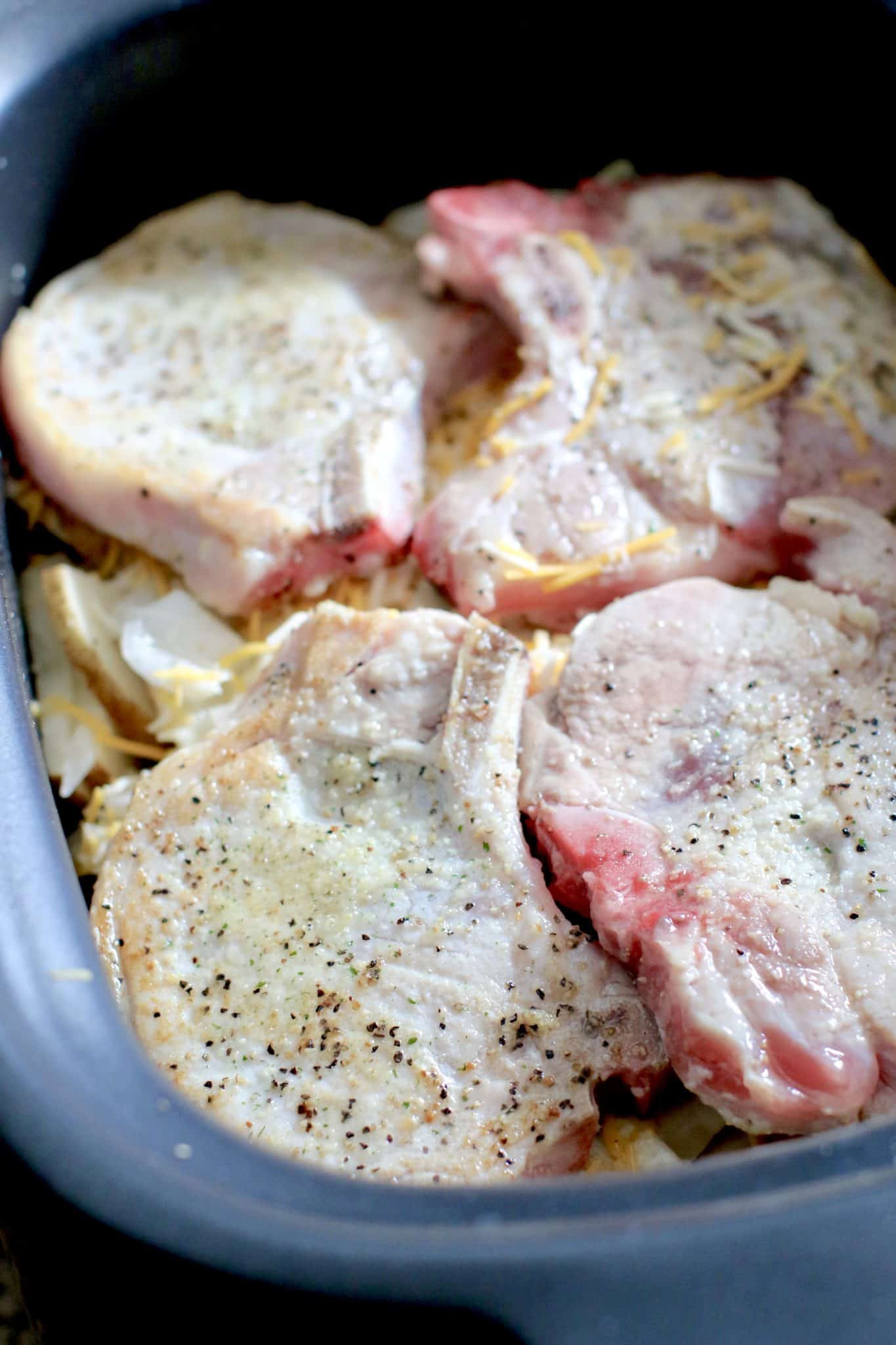 Pork Chops In Crock Pot
 Crock Pot Smothered Pork Chops and Potatoes The Country Cook