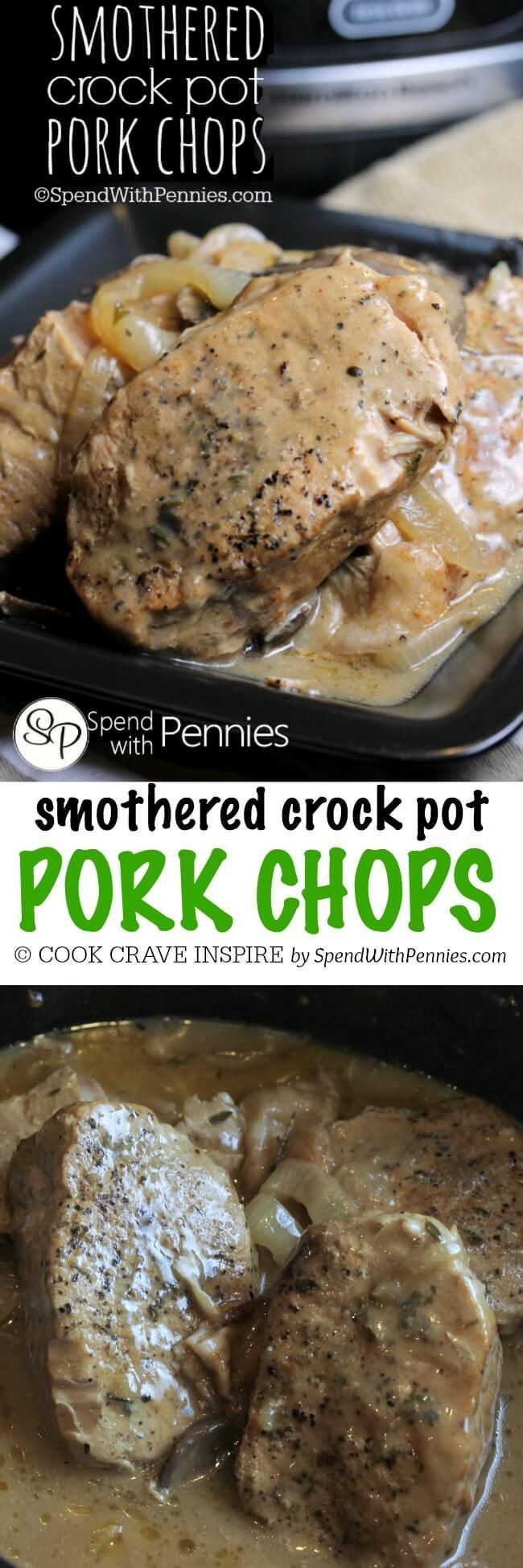 Pork Chops In The Crock Pot
 Smothered Crock Pot Pork Chops Recipe