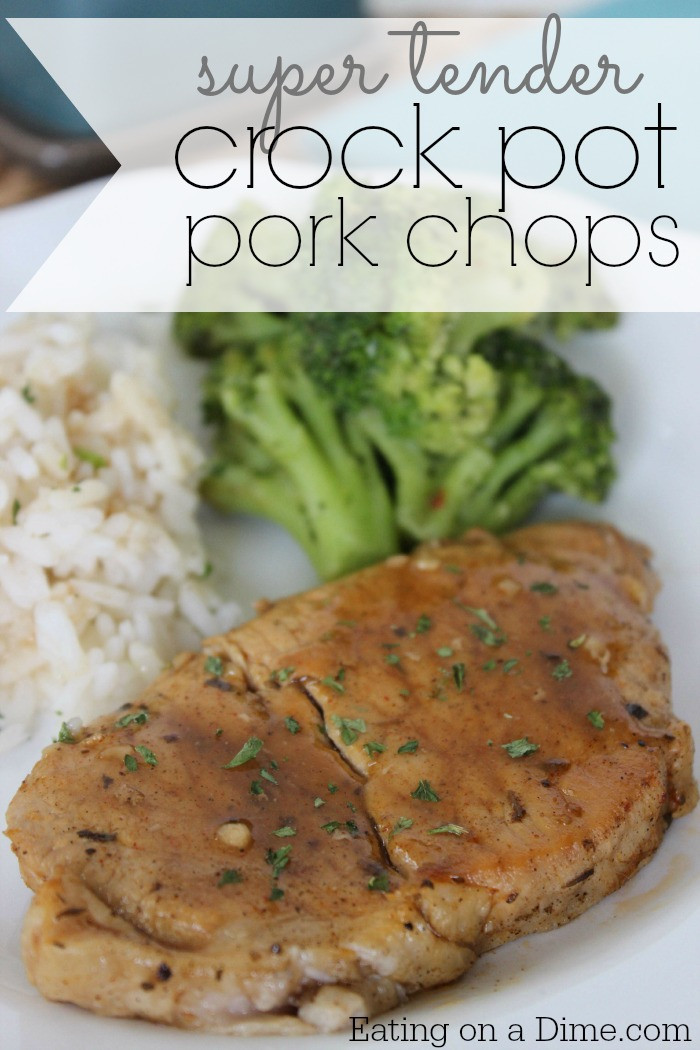 Pork Chops In The Crock Pot
 Crock Pot Pork Chops with delicious sauce Eating on a Dime