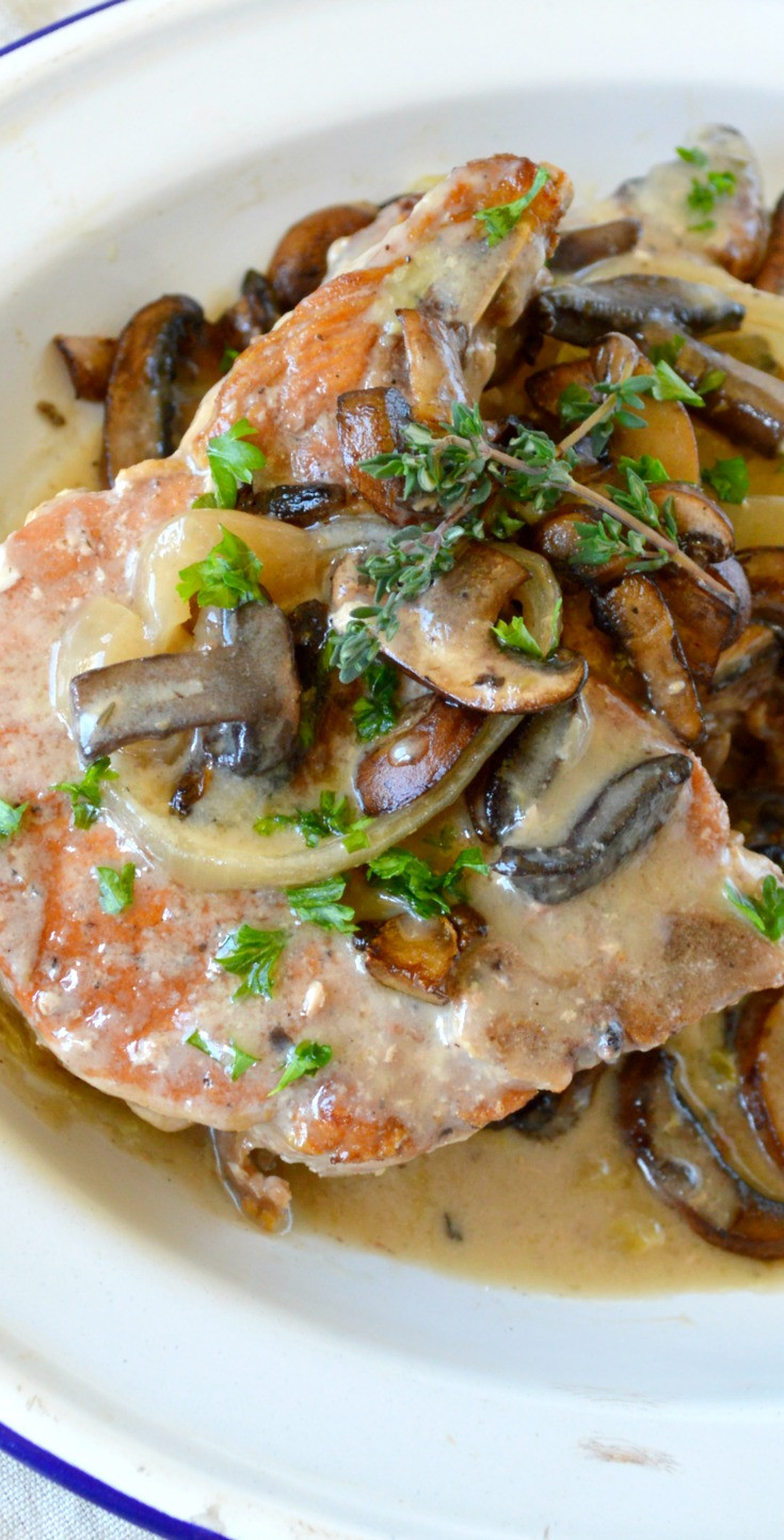 Pork Chops In The Slow Cooker
 Slow Cooker Pork Chops with Creamy Mushroom Gravy The