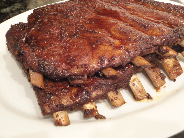 Pork Loin Back Ribs Oven
 Slow Cooked Barbequed Smoked Pork Ribs in the Oven