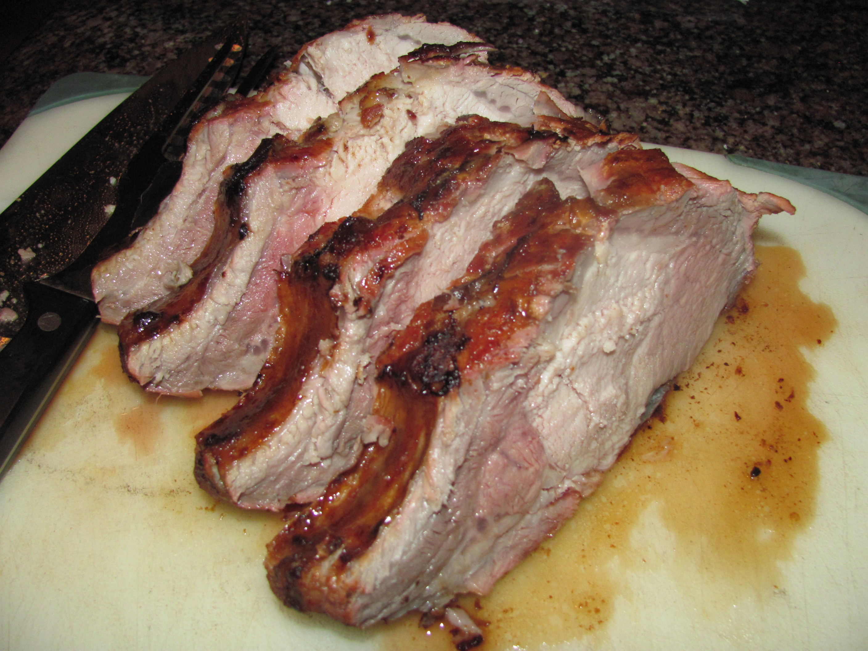 Pork Loin End Roast
 Bone End Pork Roast 5 31 12 — Big Green Egg EGGhead