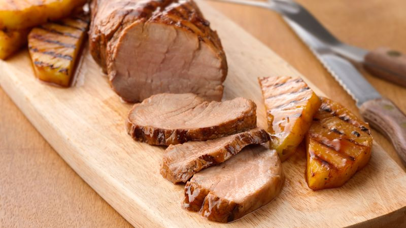 Pork Loin Grilled
 Grilled Chili Pork Tenderloin And Pineapple Recipe