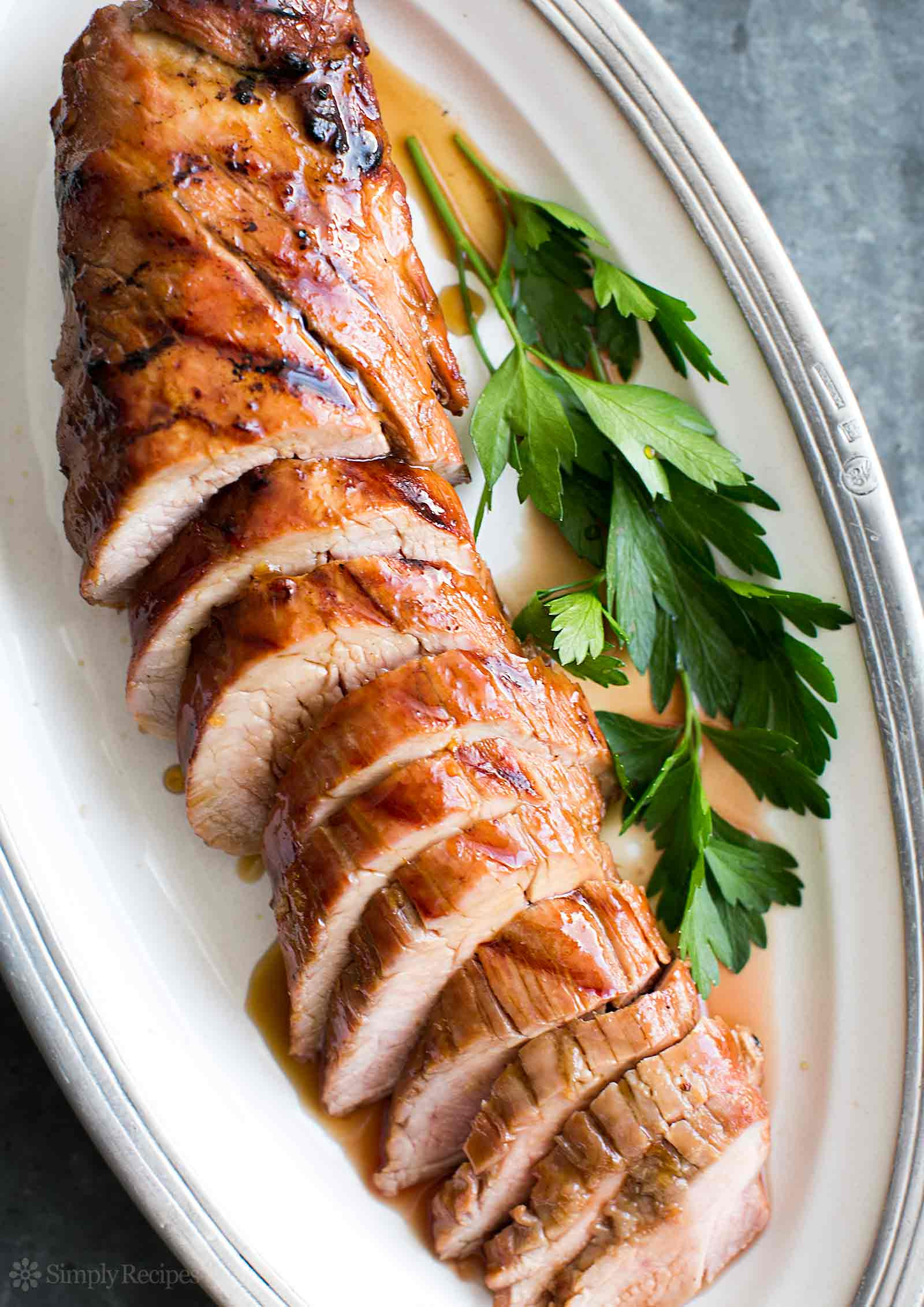 Pork Loin Recipes
 Grilled Pork Tenderloin with Orange Marmalade Glaze Recipe