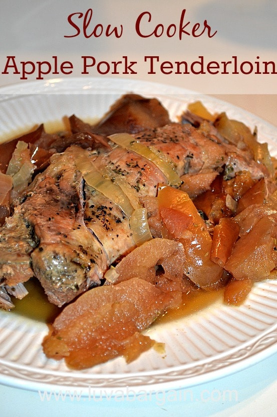 Pork Loin Recipes Slow Cooker
 Apple Pork Tenderloin Slow Cooker Recipe A Healthy