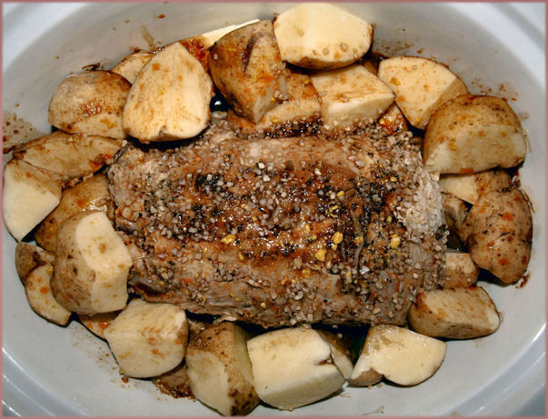 Pork Loin Roast Crock Pot Recipe
 Crock Pot Roast Pork Loin W Kraut And Potato Recipe Food