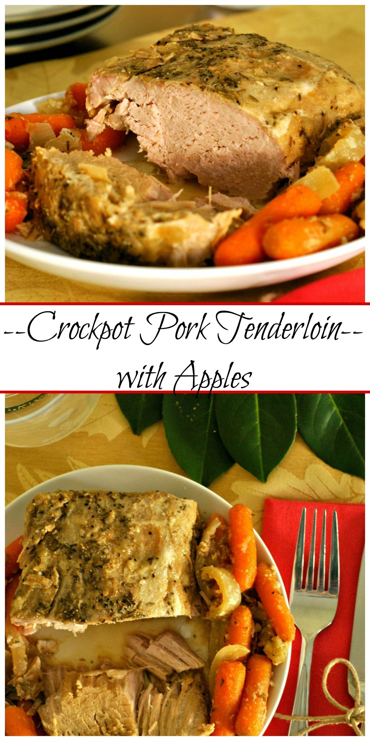 Pork Loin With Apples
 Crockpot Pork Tenderloin with Apples – Go Eat and Repeat