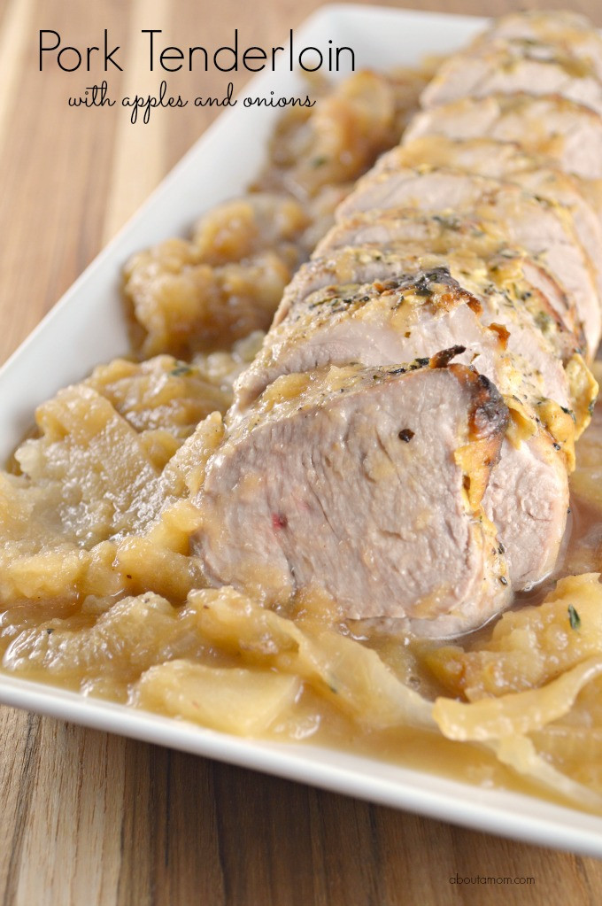 Pork Loin With Apples
 Pork Tenderloin With Roasted Apples And ions Recipe