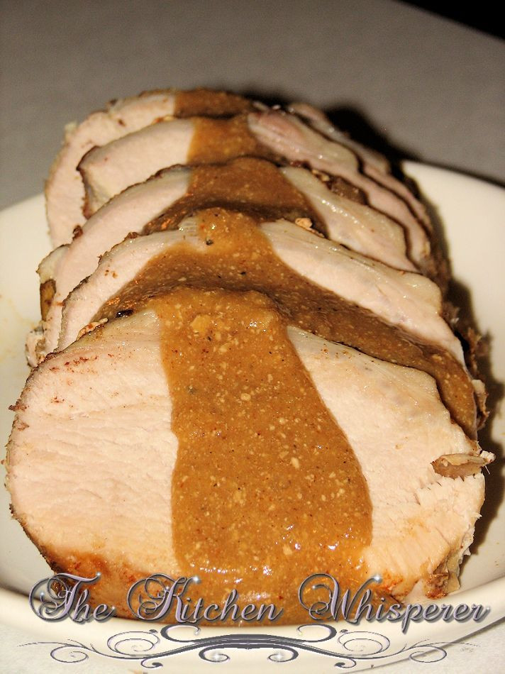 Pork Loin With Apples
 Crockpot Pork Loin with Apples & ions Sauce