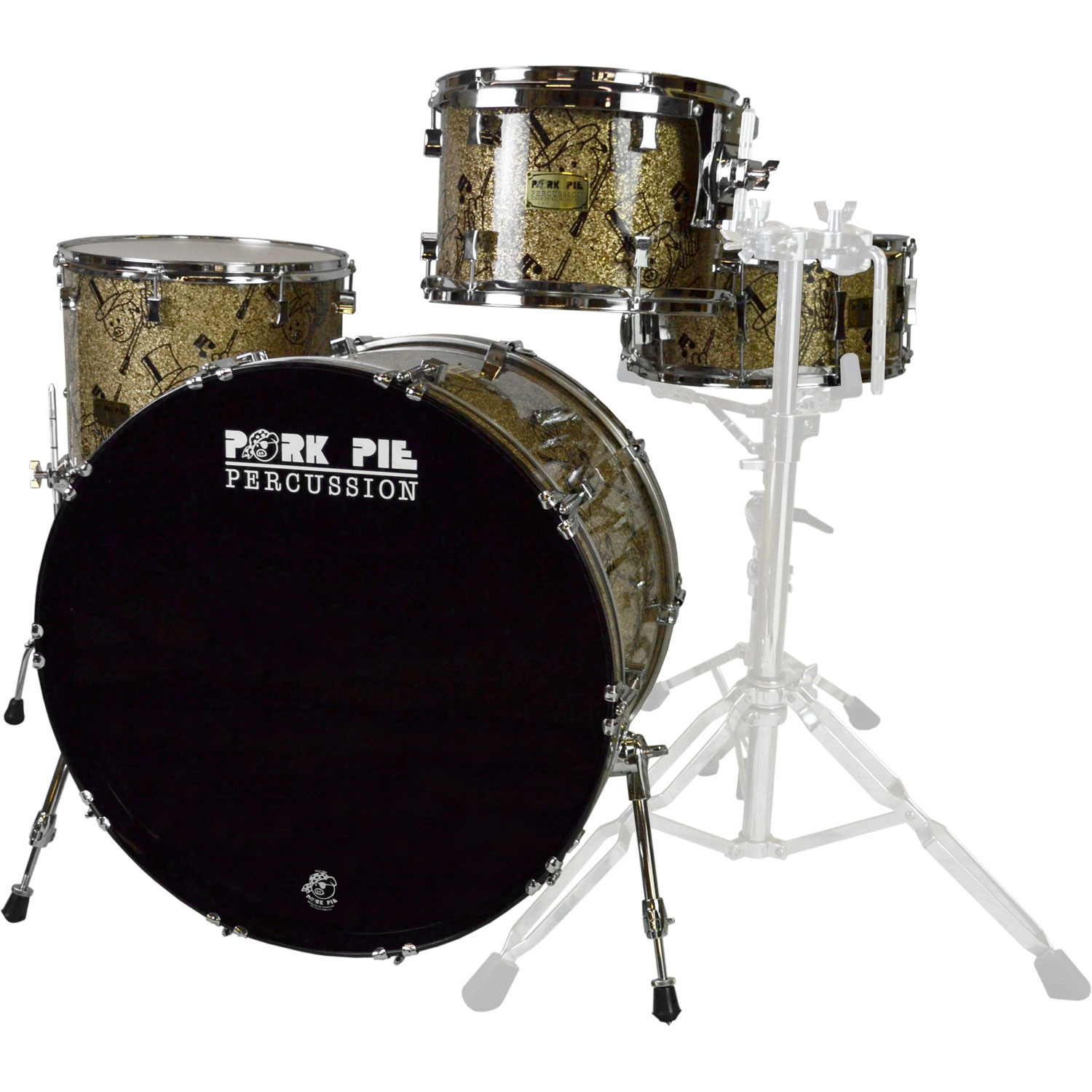 Pork Pie Drums
 Pork Pie USA Custom Maple 4 Piece Drum Set Shell Pack in