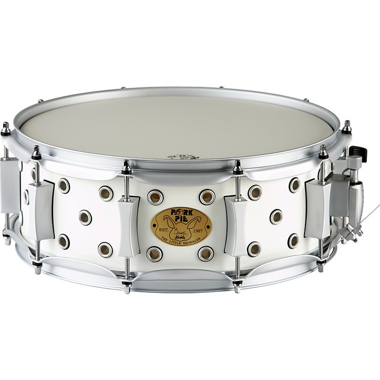 Pork Pie Snare
 Pork Pie White Satin Little Squealer Snare Drum